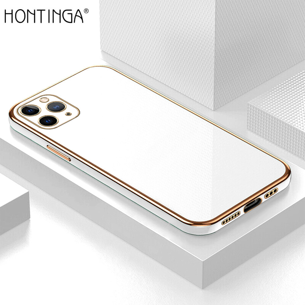 Hontinga for iPhone 11 Pro Max Luxury 6D Plating Soft Casing