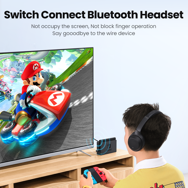 UGREEN USB Bluetooth 5.0 Transmitter Audio Adapter For Airpods PC Computer PS4 Pro Nintendo Switch Bluetooth Adapter TV Mode. 