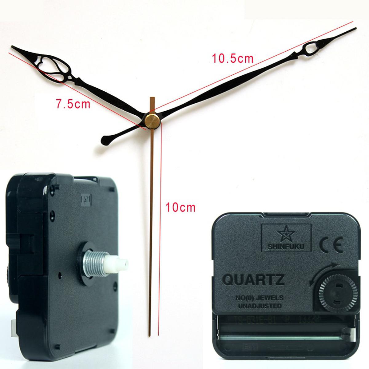 Shinfuku wall clock mechanism with 20# hands Silent Plastic Movement DIY Clock Accessory kits Sweep Quartz Movement TS-631E-B1