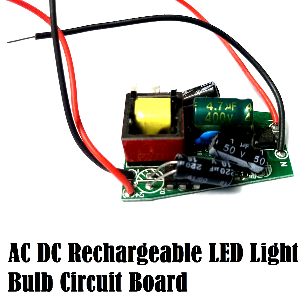 AC DC Rechargeable LED Light Circuit Board Driver AC 220V To 5V Output 7W Rechargeable AC DC LED Light Circuit 3.7V 4.2V 18650 Lithium Battery Charging Driver
