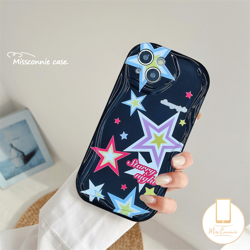 MissConnie Romantic Starry Pentagram Fantasy Butterfly Case for Redmi A1 A2 9C 10 10C 10A 9T 9 9C NFC 9A Redmi Note 11s 8 9 11 10s 10 Pro Max Plus Poco M3 Love Heart Couples Wavy Edge Cover. 