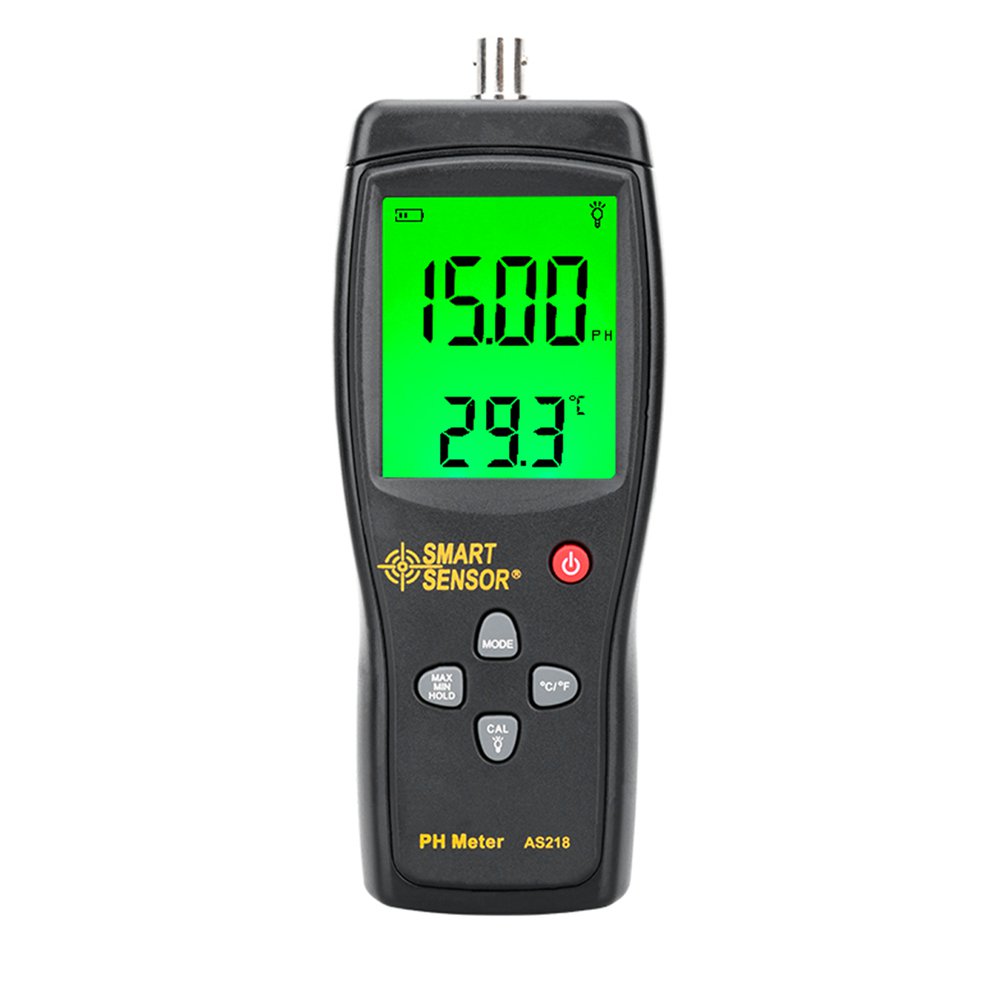 Smart Sensor AS218 Digital PH Meter 0.00 ~ 14.00pH Soil PH Tester PH Meter. 