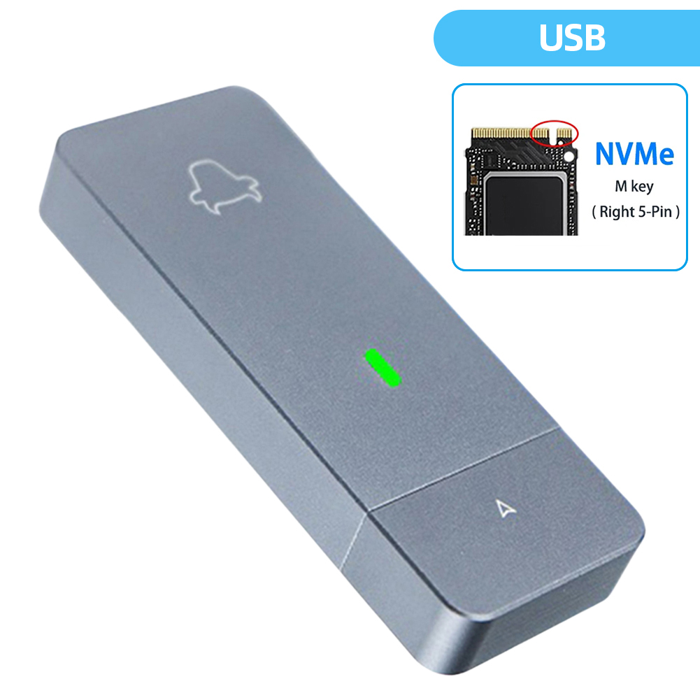 M.2 NVMe 2230 SSD kasa adaptörü JMS583 taşınabilir SSD kutusu M.2 M anahtar katı hal sürücü durumda USB3.2 M2 USB tip-c için M2 2230 SSD. 
