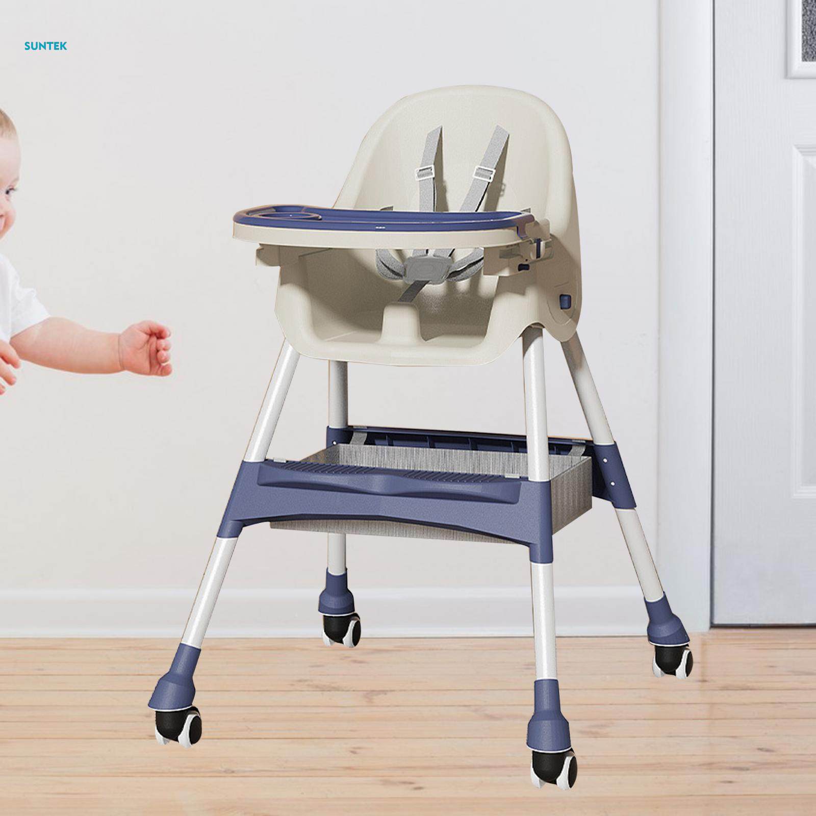 Baby High Chair Widen Seat Portable Highchair for Napping Feeding