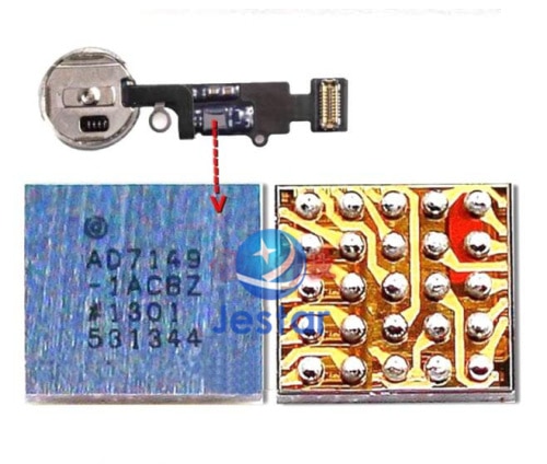 【Mary DAI Store】AD7149 fingerprint IC chip U10 For iPhone 7 7P   8 8plus on cable. 