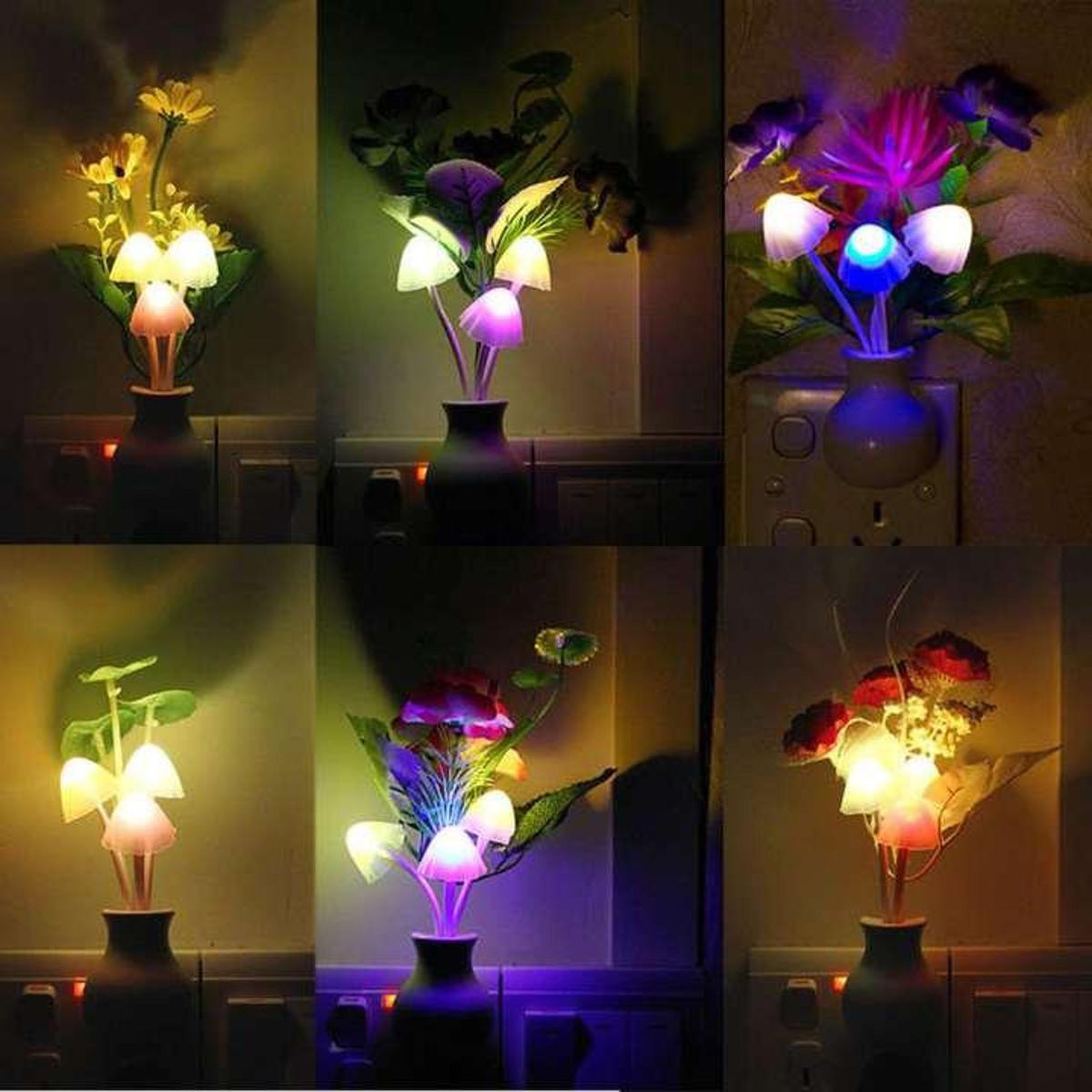 LED Mushroom Light with light sensor