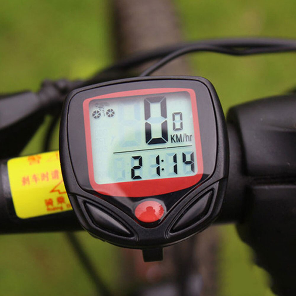 Waterproof LCD Display Bicycle Speed Meter Black Daraz .bd