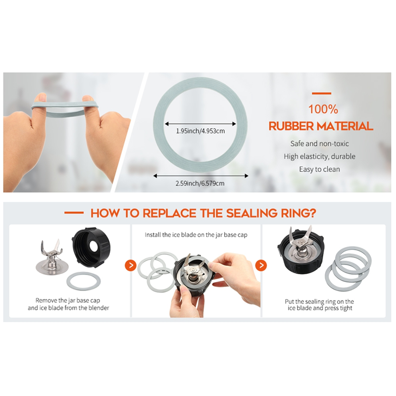 Blender Gasket Sealing Replacement O Ring for Oster and Osterizer Blender Oster Sealing Ring. 