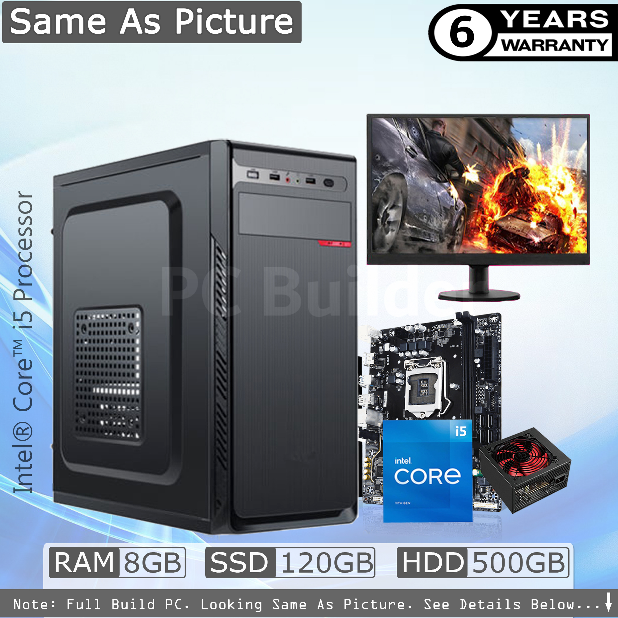 Intel Core i5 RAM 8GB HDD 500GB Graphics 2GB Built in Gaming PC
