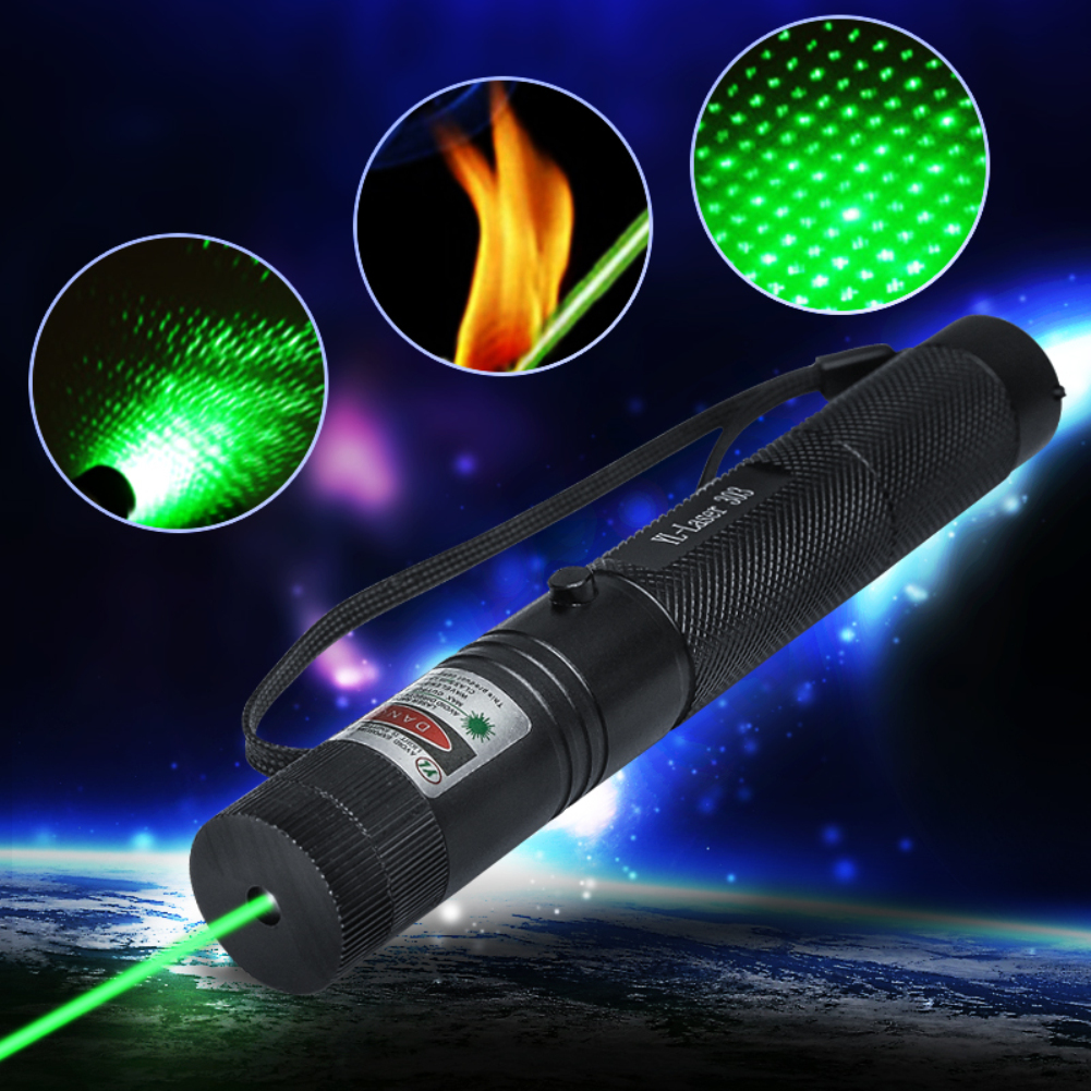 [Pcyc/Ready Stock] 303 Powerful Green Beam Light Pointer Pen Professional High Power Presenter Lazer Flashlight