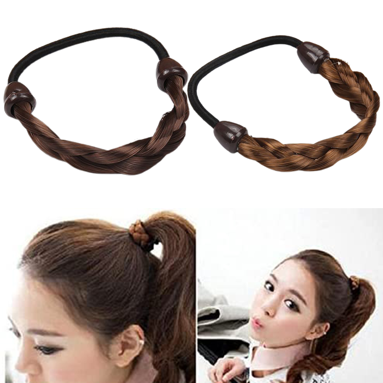 Elastic Faux Wig Synthetic Hair Braided Headband Ponytail Holder Hairpiece Rope: Buy Online at Best Prices in Bangladesh Elastic Faux Wig Synthetic Hair Braided Headband Ponytail Holder Hairpiece Rope: Buy Online at Best Prices in Bangladesh
