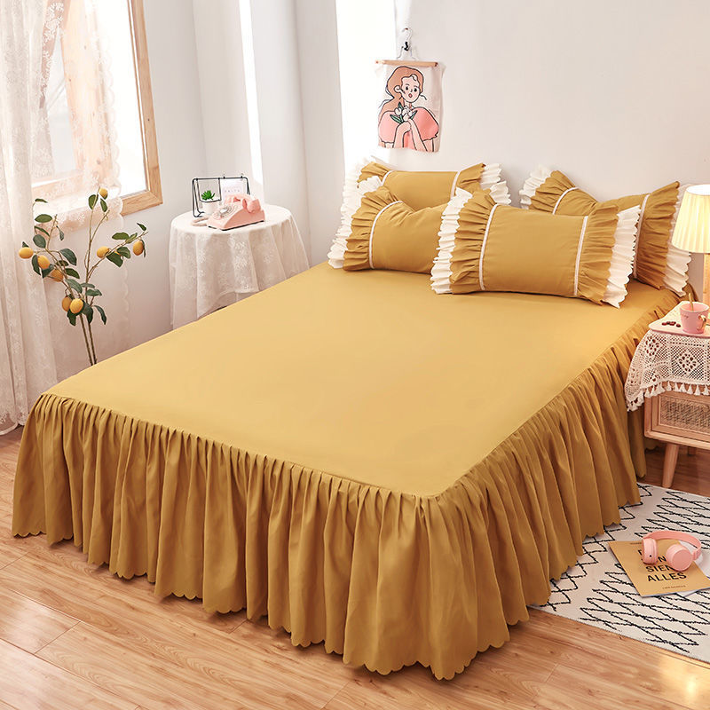 Korean Style Bed Skirt One-Piece Princess Style Bedspread-Style