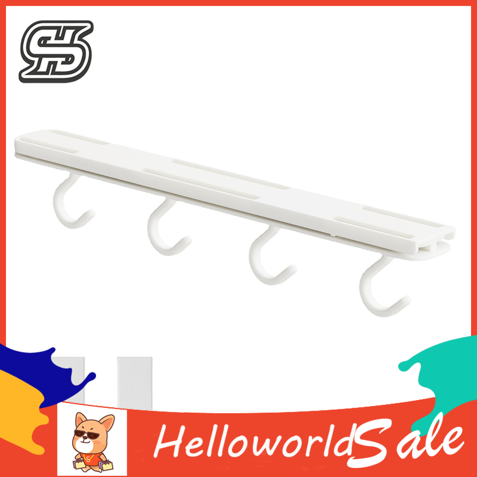 Hanger Hook Spe Saving Noise-free Upside Down Towel Rk. 