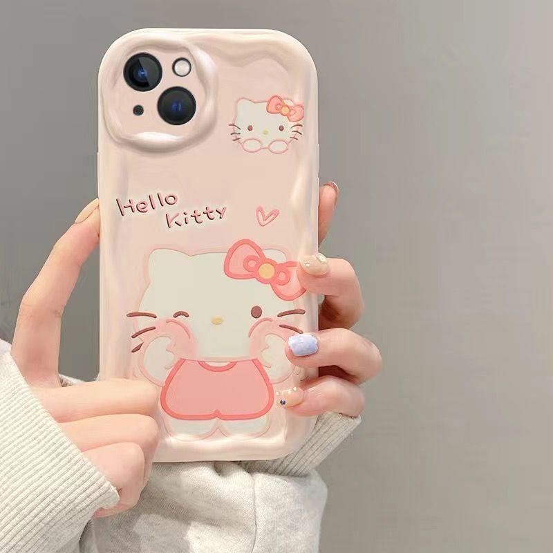 Sanrio Hello Kitty Chain Case For Realme C65 C51 C53 C61 C63 C55 C35 C33 C30 C21Y C25Y C20 C11 C15 12 9 Plus 10 8 7 6 Pro 5 7i. 