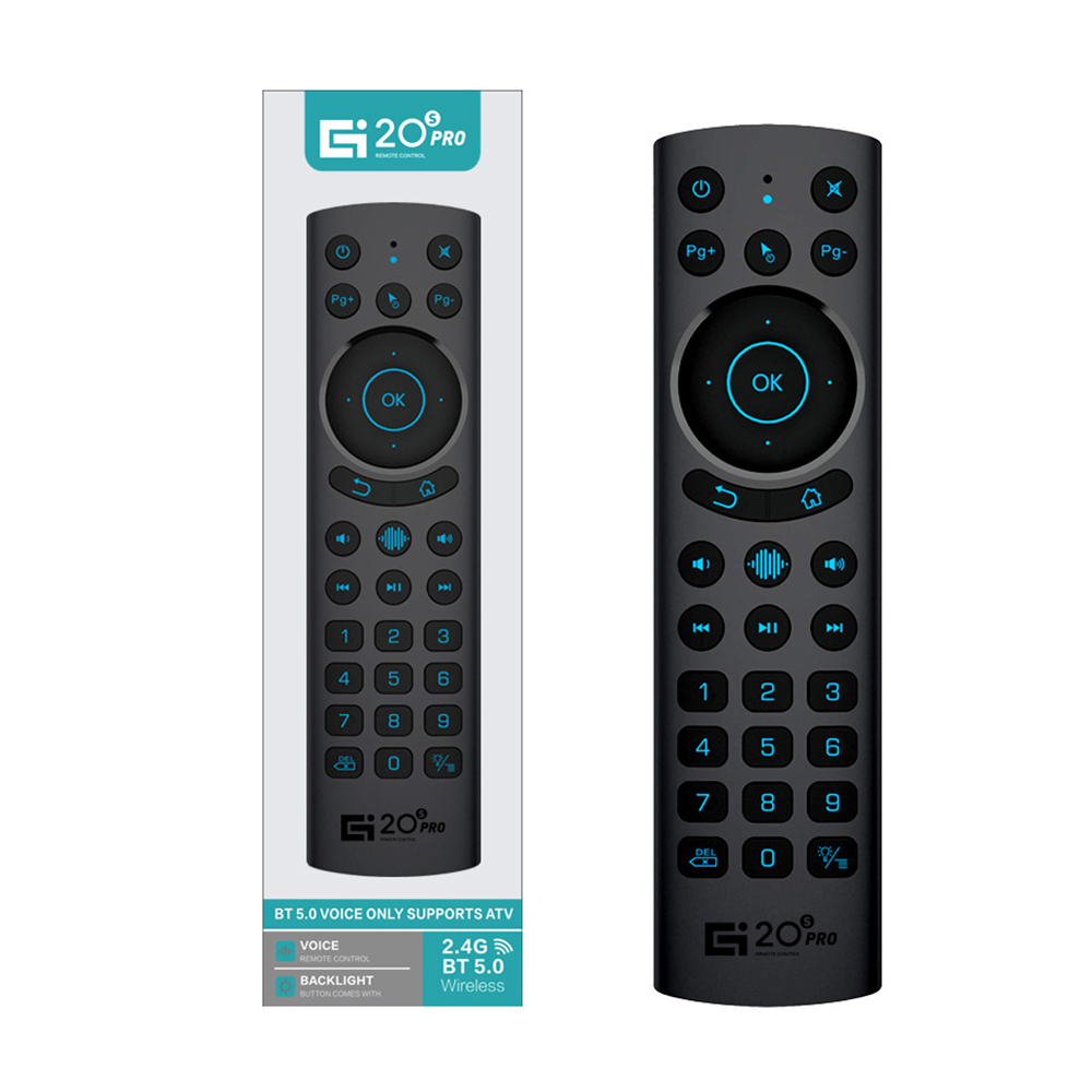 G20BTS Plus 2.4G Wireless Smart Voice Air Mouse Gyroscope G20S PRO IR Learning Backlit Remote Control for Android TV BOX