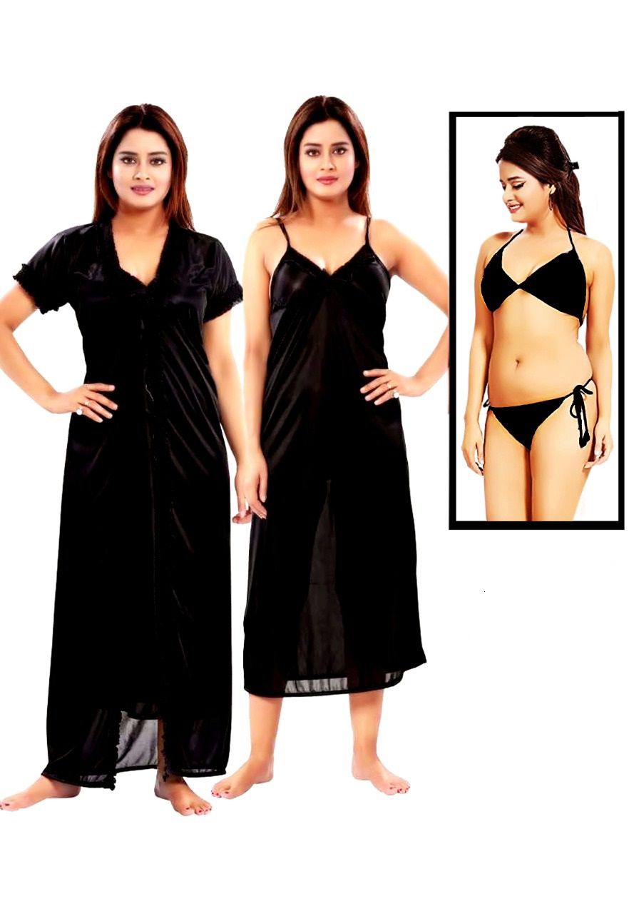 4 part Secret Nighty Comfortable Sexy Nightwear for Women -Maxi