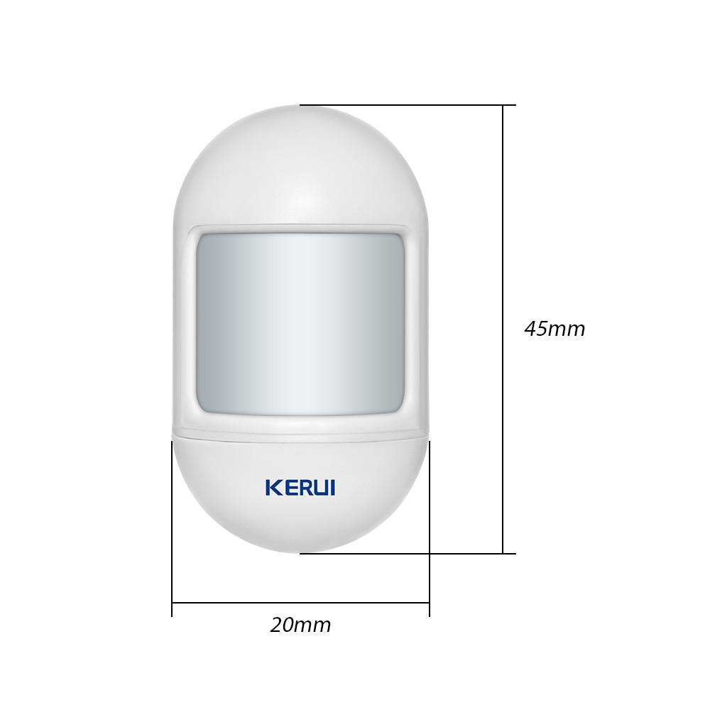 KERUI Wireless Mini PIR Motion Sensor Alarm Detector With magnetic swivel base For G18 W18 Home Security Alarm System. 