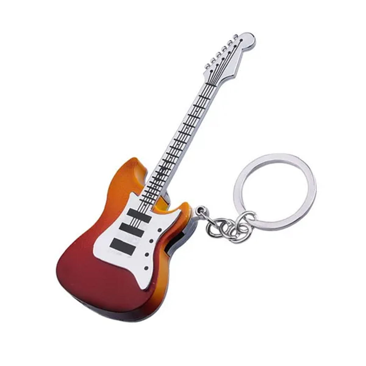 Novelty Guitar Lighter: Mini Metal Torch with Striking Guitar Design - Perfect Men's Gift for Windproof and Butane-Powered Convenience