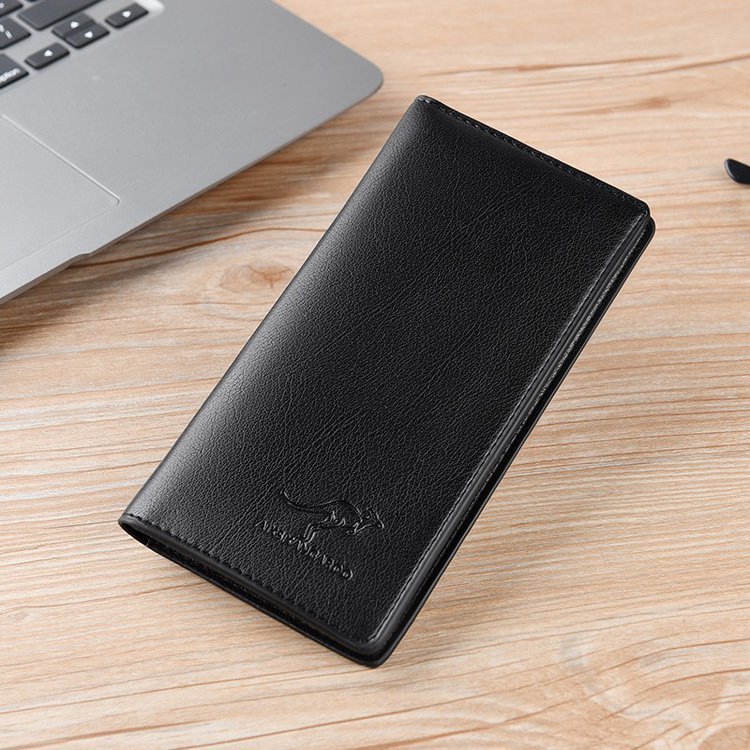Mid-Length Wallet Men's Wallet Gift PU Men's Wallet Clutch Leather Bag Long Wallet Gift Wallet