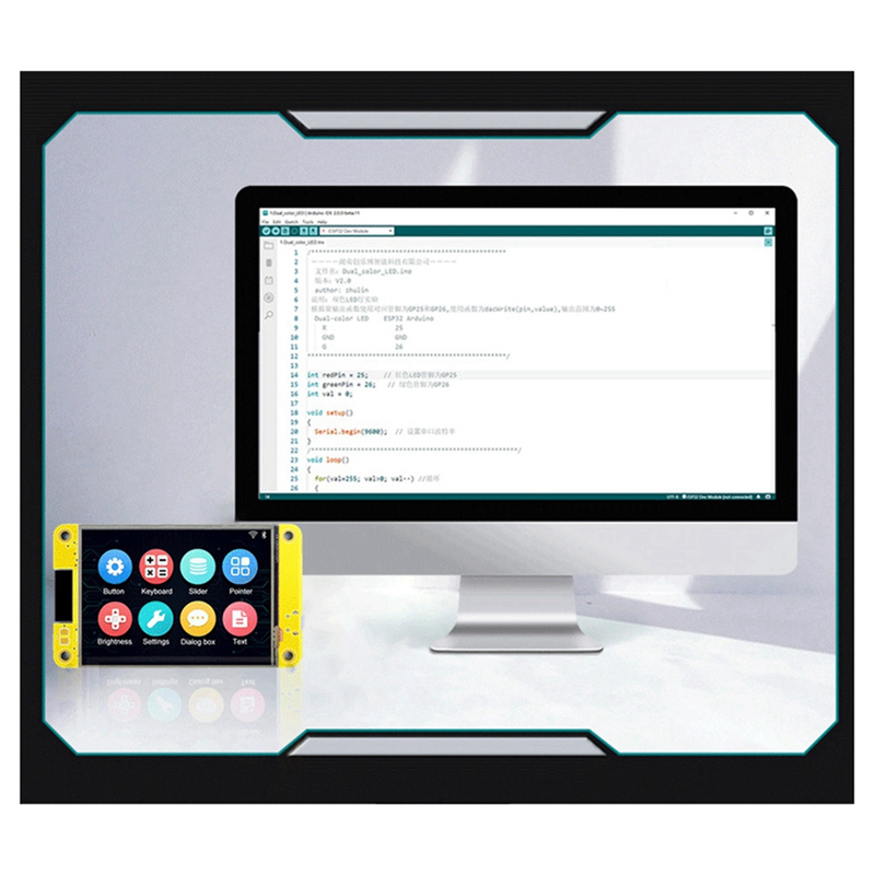 ESP32 240x320 Smart Display Screen 2.8 Inch LCD for LVGL WIFI&Bluetooth Development Board 2.8Inch TFT Module Easy Install. 