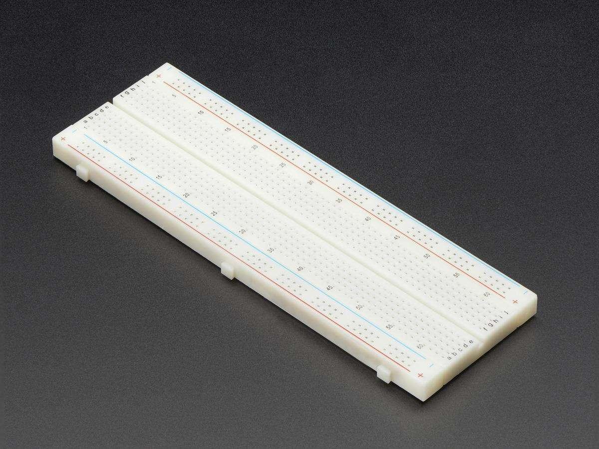 830 Point Breadboard Full Size Solderless WHITE Prototyping Test Circuit Board Plug-In 830 Tie Points Pin For Arduino Project Board Cables Connectors DIY - Multi Plug - Multi Plug. 