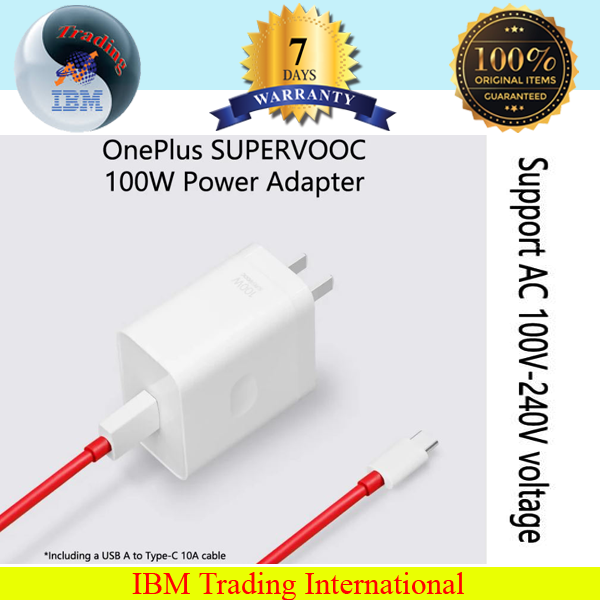 Premium Quality OnePlus 100W Power Adapter OnePlus 12 11 11R Ace 2 Find X6 Pro GT5 Pro SuperVOOC Quick Charger ...etc.