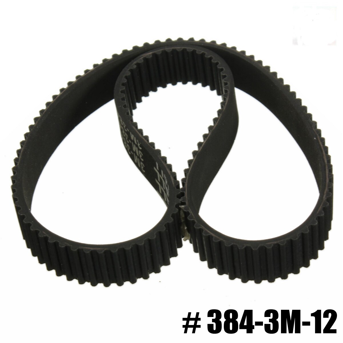2PCS New Replacement Rubber Toothed 384mm Length Motorcycle Drive Belt HTD 384-3M-12 Escooter Electric Scooter ATV. 