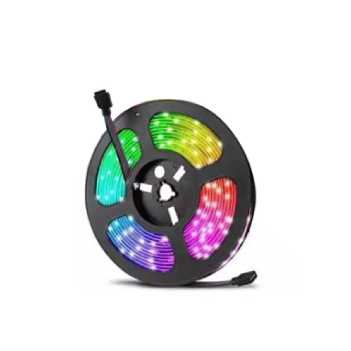 Smd 2835 & 5050 Led Strip Light With Remote Dc12V (5 Meters) Rgb Colour Fairy Lights For Ceiling Decoration Decoration Lamp Tv/Pc Back Light Multi-Colour - Rgb Led Strip Light -Strip Light