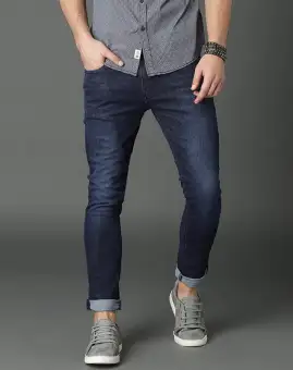 deep blue jeans for men