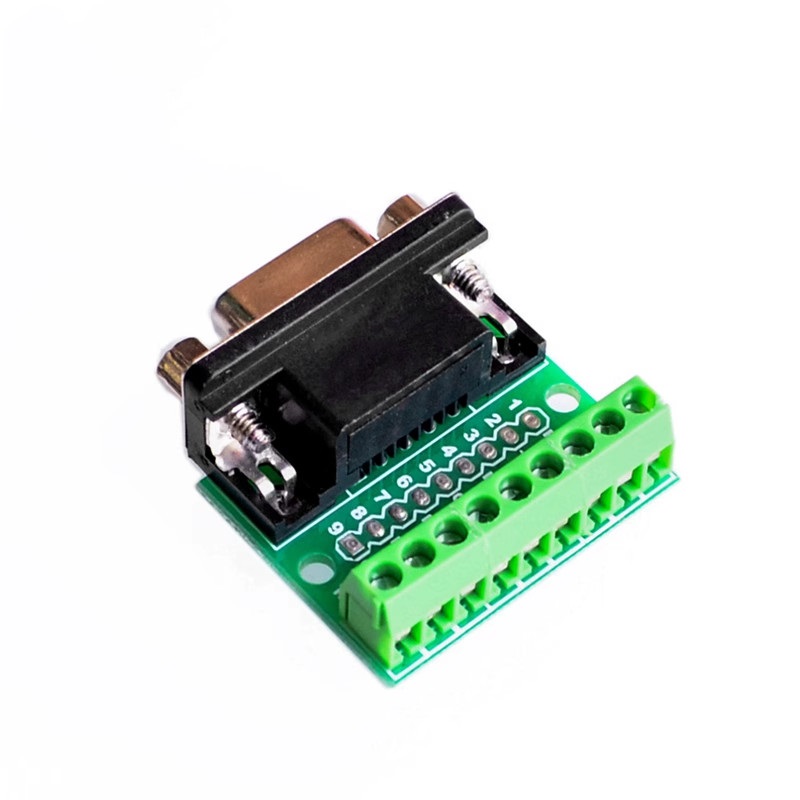 DB9 Connector Module DB9 Female Connector Module DB9 Female Screw Terminal To RS232 RS485 Conversion Board 9 Pin 9 Hole DB9 Connector DB9 To Screw Terminal Adapters DB9 RS232 Connector DB9 Module DB9 Breakout Board. 