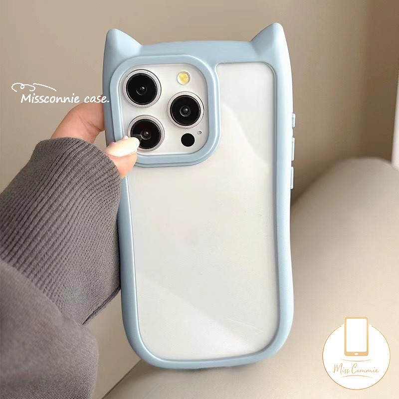 Cute Cat Scratch Bracket Braided Bracelet 2 In 1 Acrylic Simple Candy Solid Color Case Compatible for IPhone 15 11 13 12 14 Pro Max 15 14 13 12 Pro 12Pro Cartoon Cat Ear Soft Case. 