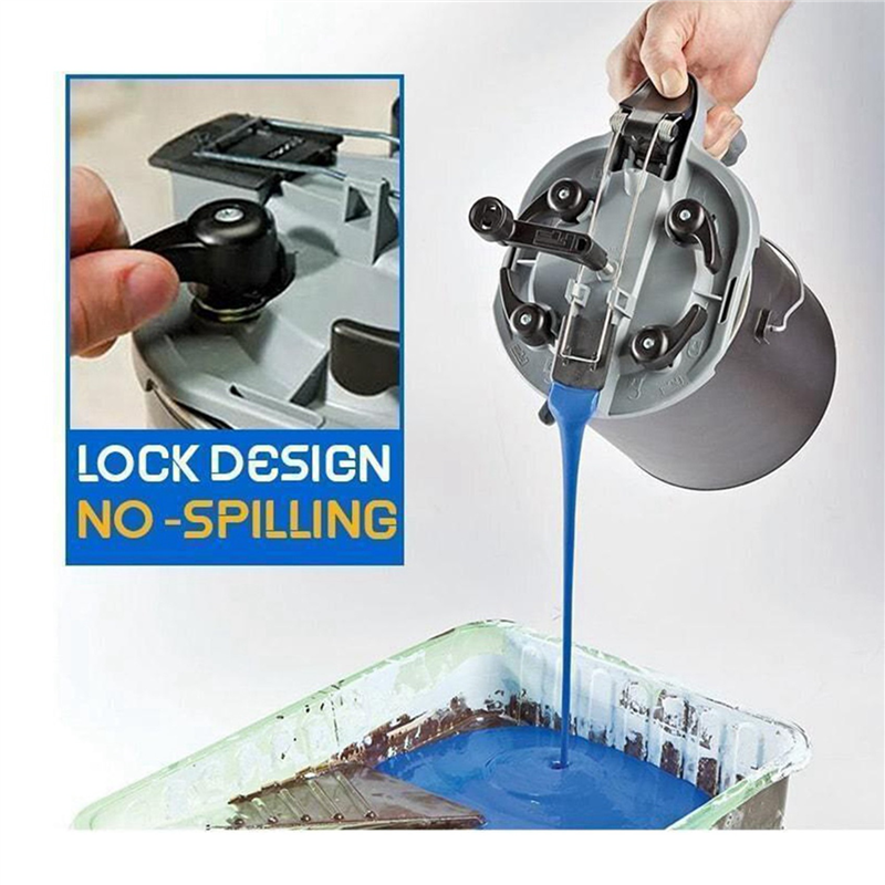 2X 4L Automotive Paint and Coating Mixing Slurry Cover Stirrer Paint Mixer Tools Mixing Mate Paint Lid Agitator Tool. 
