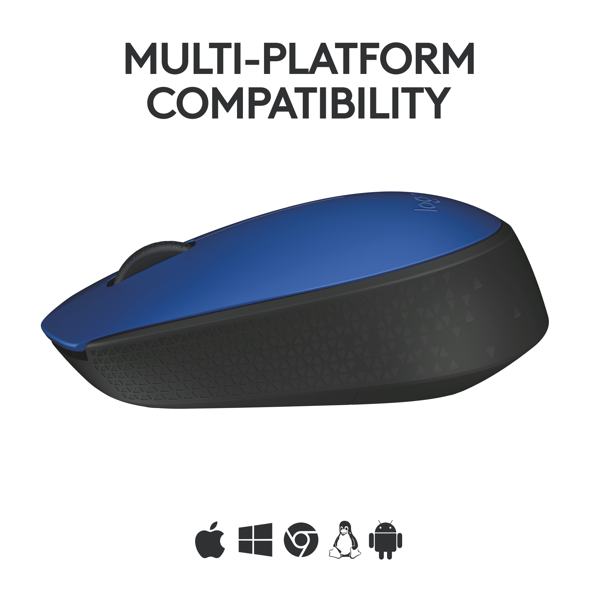 Logitech M171 Wireless Mouse, 2.4 GHz with USB Nano Receiver, Optical Tracking, 12-Months Battery Life, Ambidextrous, PC / Mac / Laptop. 