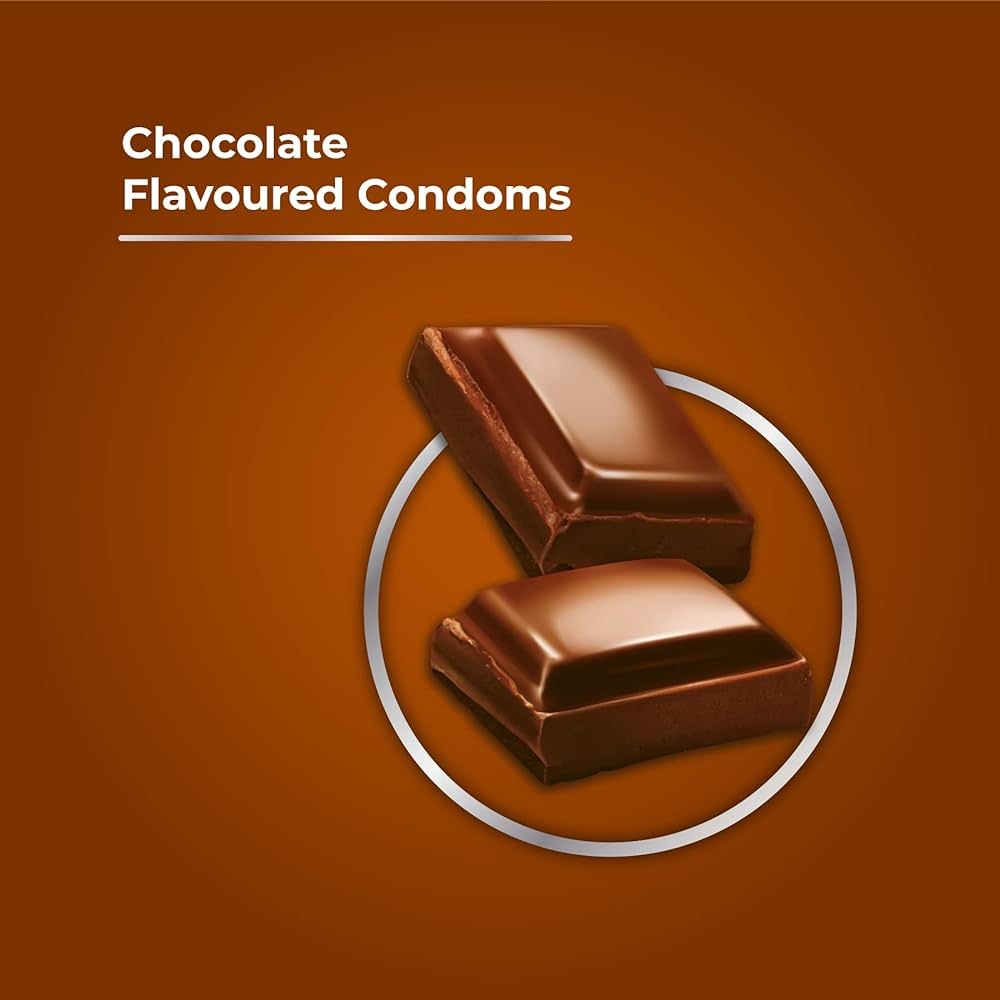 ONE OASIS Personal Lubricant with Skore Chocolate Flavoured 1500+ Dots Condoms 10's Pack- 100ML. 