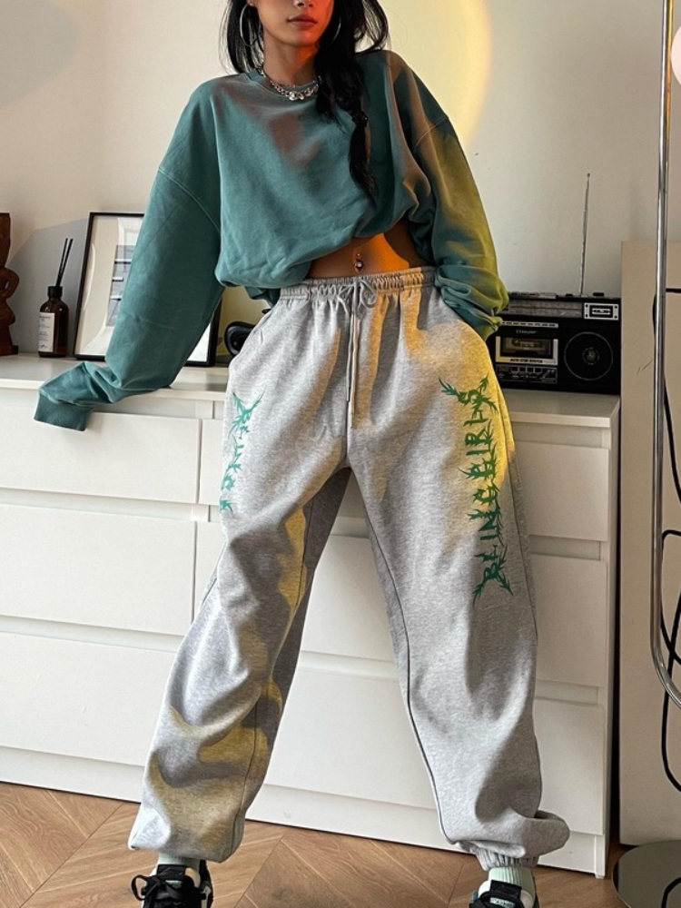 Oversized Pants Sweatpants Aesthetic Baggy Outfits Gothic Letter