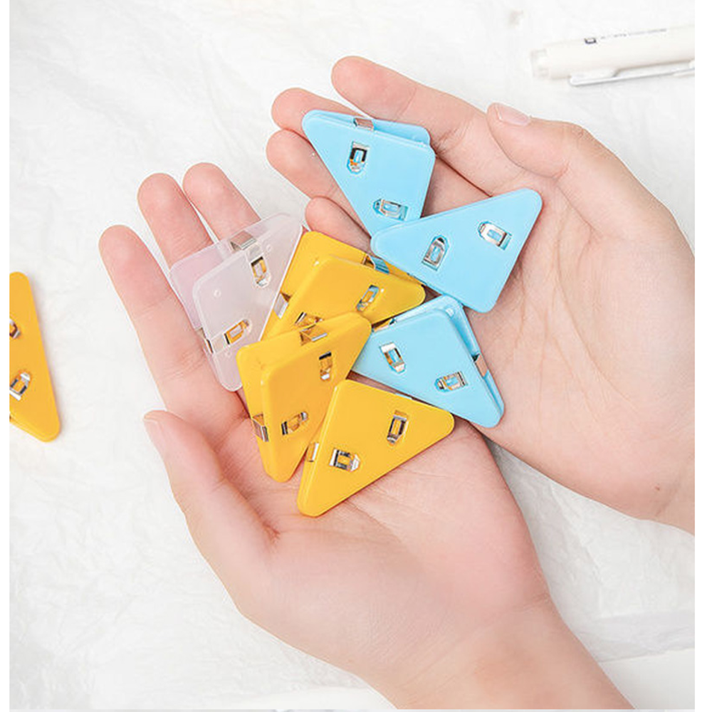 Mini Color Corner Clip Set and Solid Color Page Clips Paper Clip Clip File Index Photo Office School. 