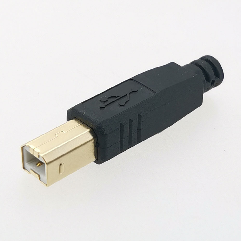 1pc USB Square Port Printer Data Plug USB-B Male Printer Port Component Adapter Connector Plug Kit For Printer Cable