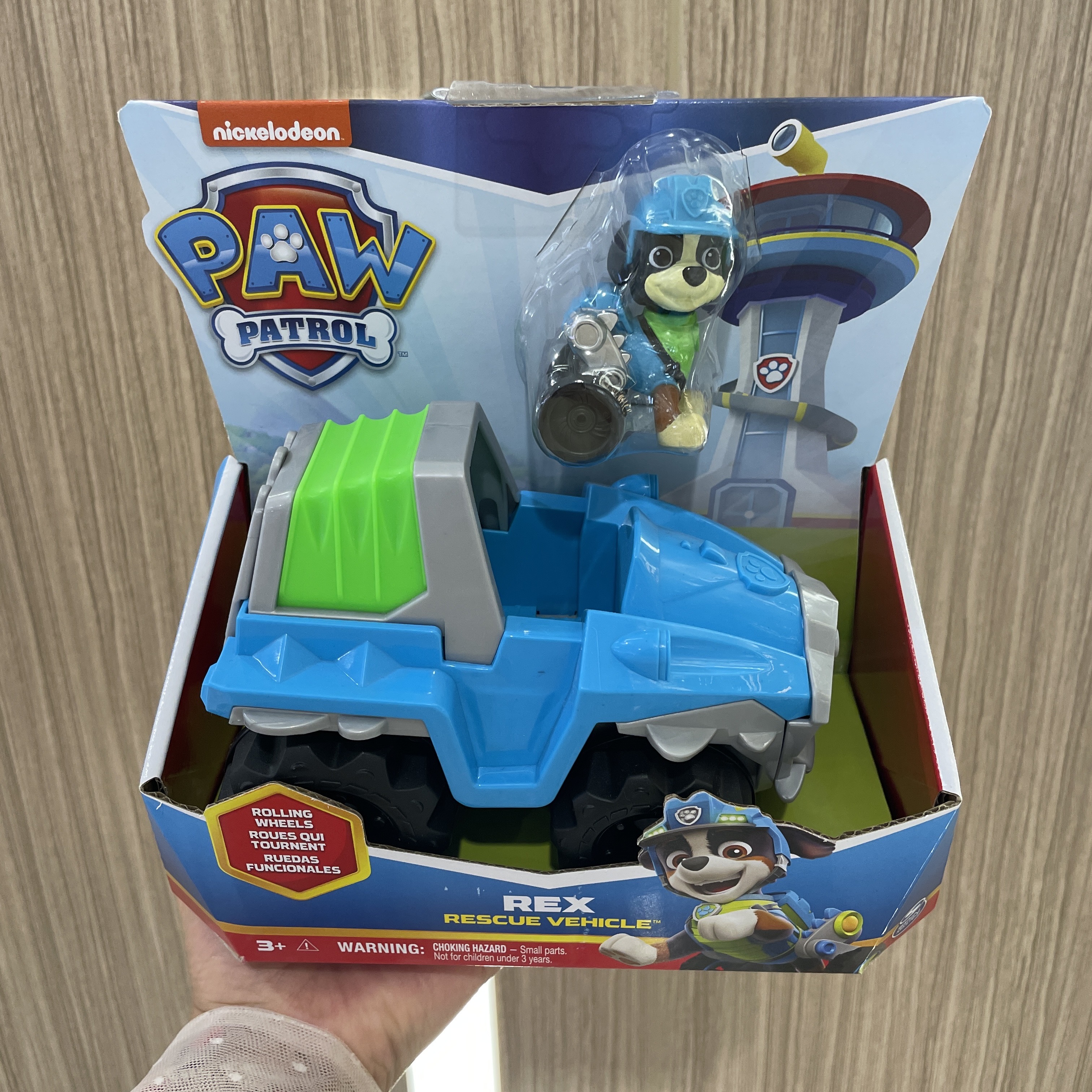 Happy Genuine Paw patrol Dino Rescue Rex Ryder Everest Rescue Vehicle with Collectible Action Figure Patrulla Canina Children TOY Gift. 