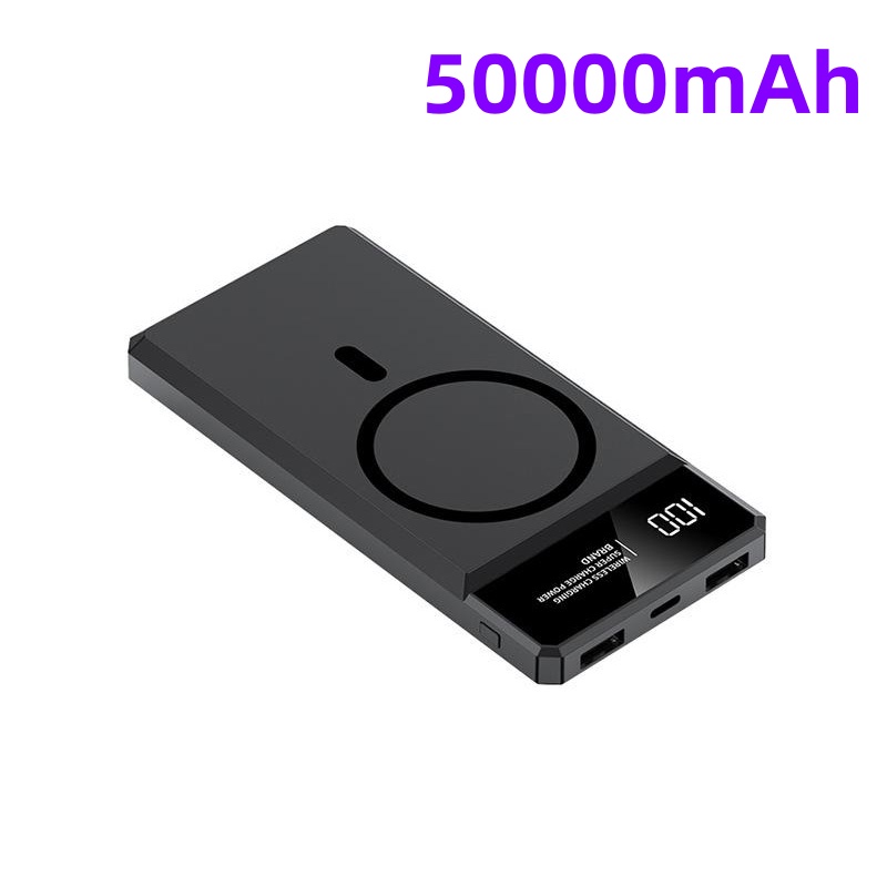 New Power Bank 200000mAh Wireless Power Bank Magnetic Qi Portable Powerbank Type C Mini Fast Charger For iPhone Samsung MaCsafe. 