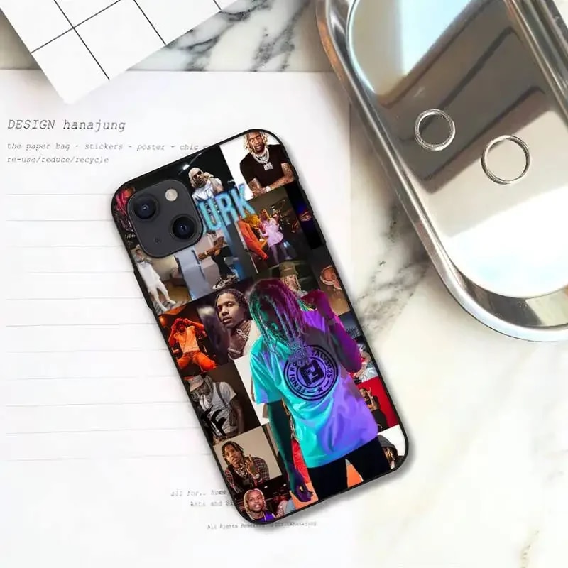Rapper lil durk Phone Case For iPhone 11 12 Mini 13 14 Pro XS Max X 8 7 6s Plus 5 SE XR Shell. 