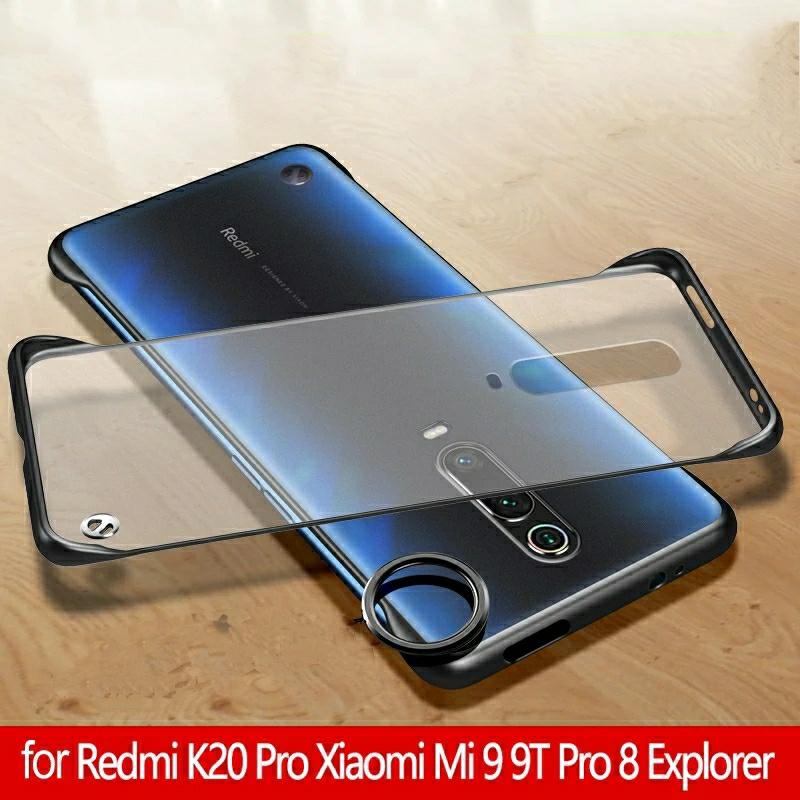 New Frameless Case For Redmi K20 Pro Funda Luxury Capa Bumper without Ring. 