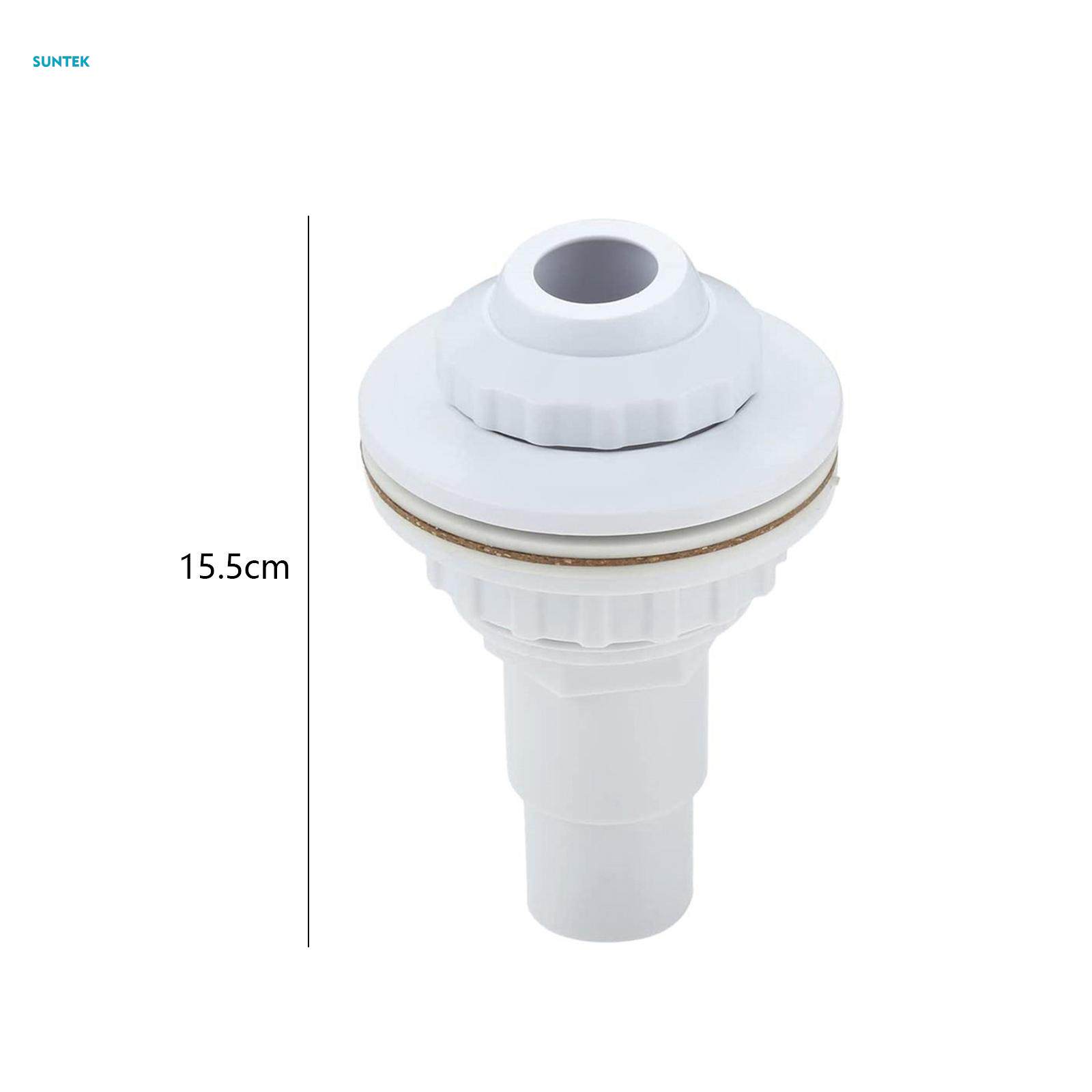 Ground Pool Return Outlet Jet Plumbing Fittings Detachable Complete Set with Gasket Replacement for SPA Pool. 