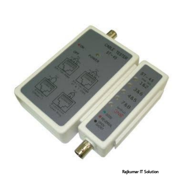 High Quality Network Cable Tester LAN UTP CAT5 CAT6 RJ45 RJ12 RJ11 BNC Coaxial CCTV Cable Tester (Model:ST-248) with 9v Battery & Cable Cutter. 
