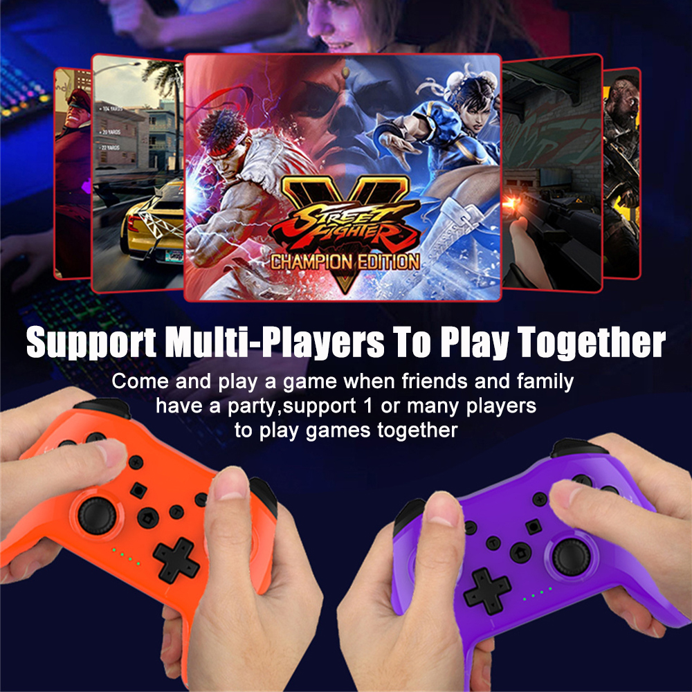 Machine Smart TV Box tendo GAMINJA 360° Joystick Wireless Game Controller BT Game Controller for NinSwitch Lite PS3 Game Wind PC Joystic. 