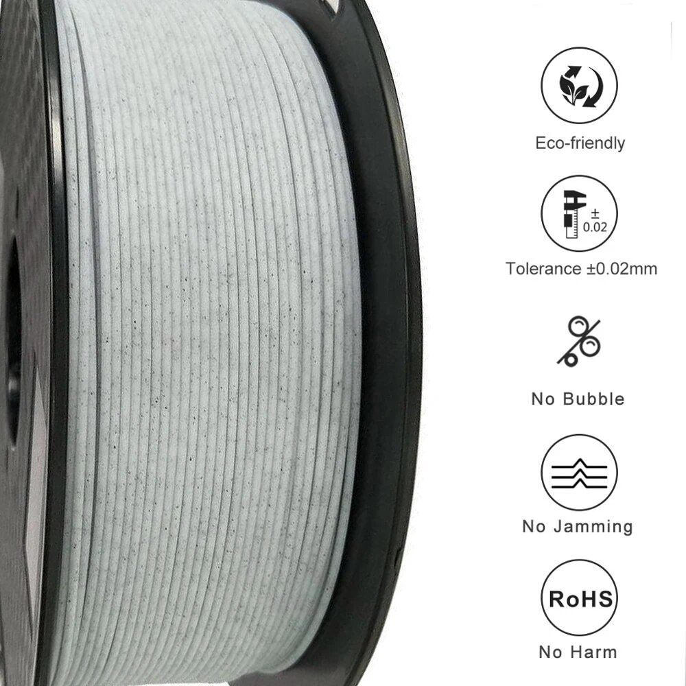 3D Printer PETG Marble Filament 1.75mm 3D Printing Filament Stone Like Material 1kg/500g/250g 3d Printing Supplies ty. 