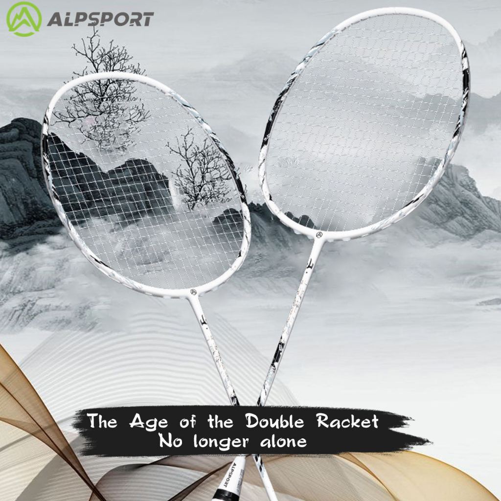 ALP Alpine SS 4U Carbon Fiber Badminton Racket | Lightweight 82g for Powerful Smash | Beginner to Amateur Level. 