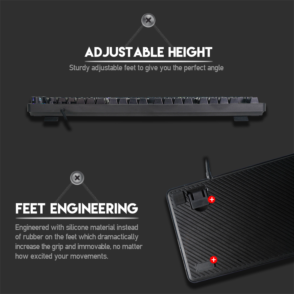 Fantech MK852 Max Core RGB Mechanical Switch Gaming Keyboard- 104 Keys. 