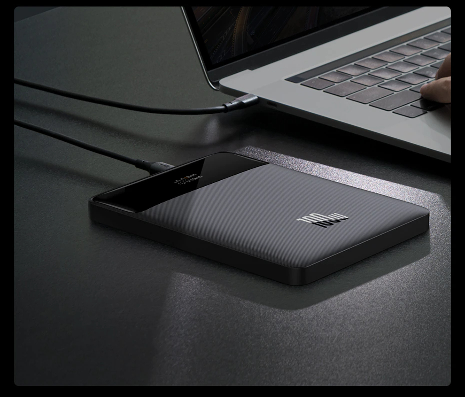 Baseus 100W Power Bank 20000mAh Type C PD Fast Charging Powerbank Portable External Battery Charger for Notebook. 