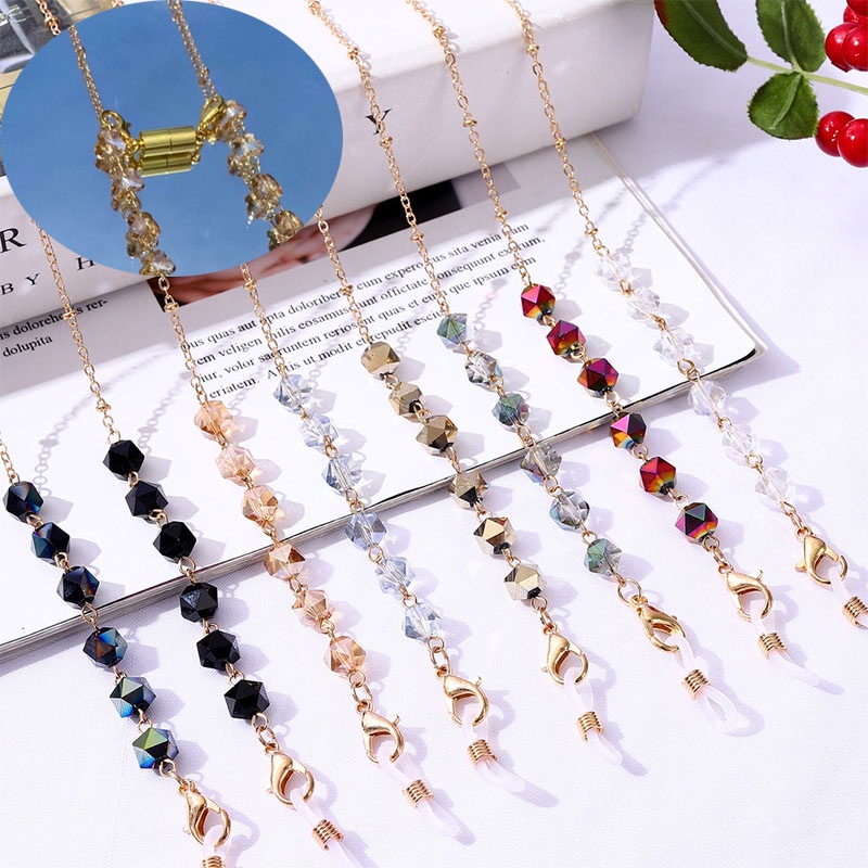 Magnetic mask chain mask adapter 2 in 1 hijab mask extension mask extender Mask Hanging Rope Face Mask Lanyard Mask. 