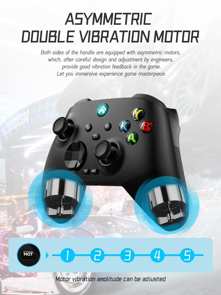 Computer Wi Gyroscope Joystick Transmitter 3D Game Controller Wireless BT Game Controller Mechanical PC Hall Touch Suitable for PCndows 7 10 11. 